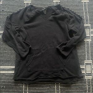 The Lounge Life Raw Hem Fleece Sweater